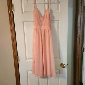 BNWT Boohoo Pink Chiffon Dress - Size 4 US (Size 8 UK size)